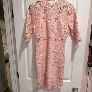 Lulus Floral lace mini dress